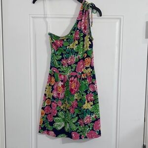 Lilly Pulitzer Pink and Green Floral Dress